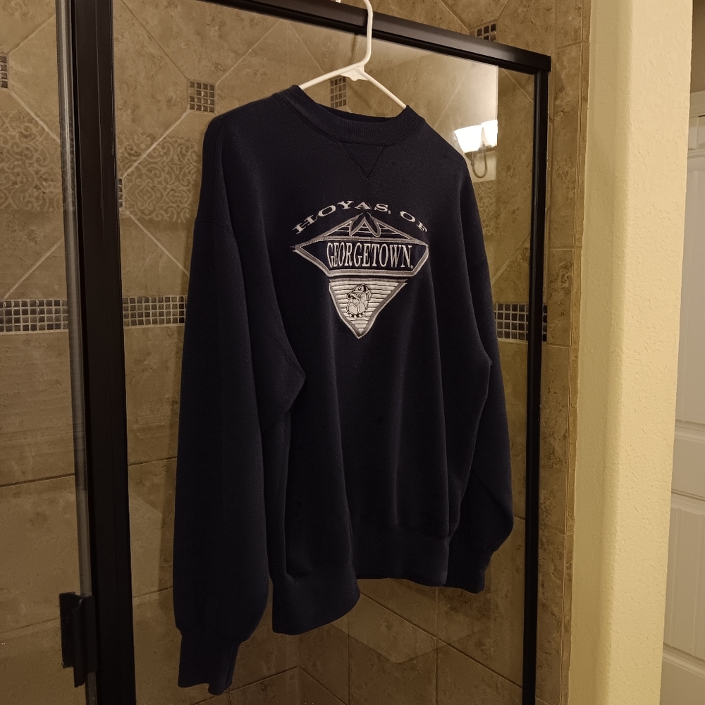Vintage Georgetown Hoyas Sweater Crewneck Embroidered